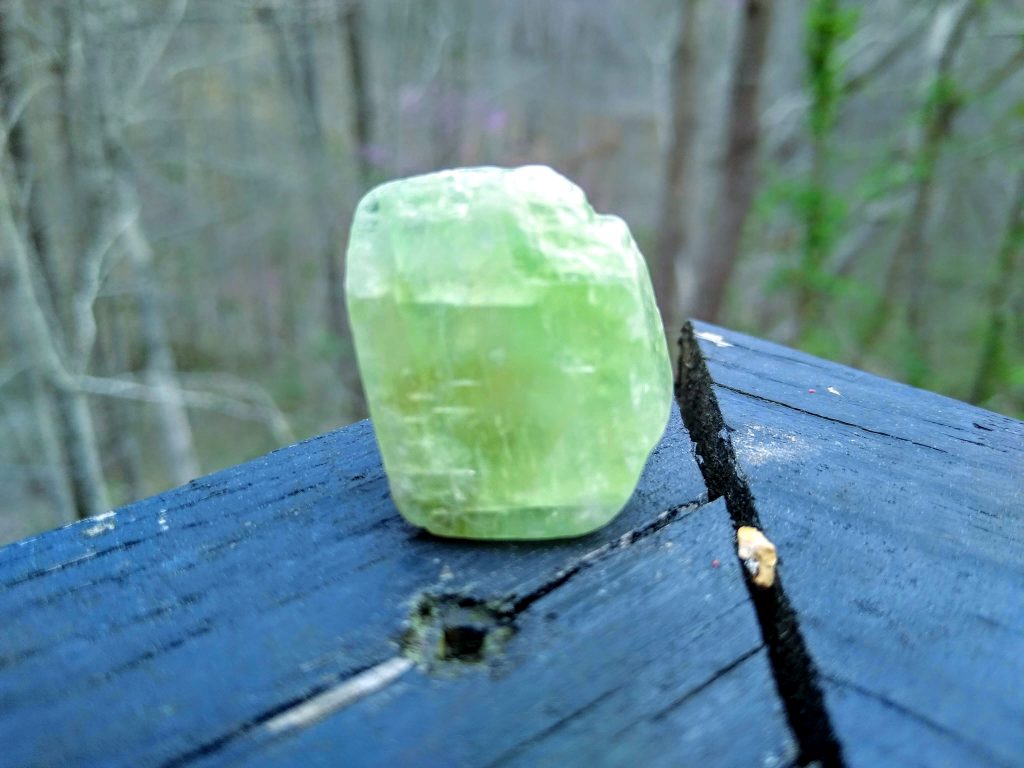 Green Calcite is translucent and cool to the touch